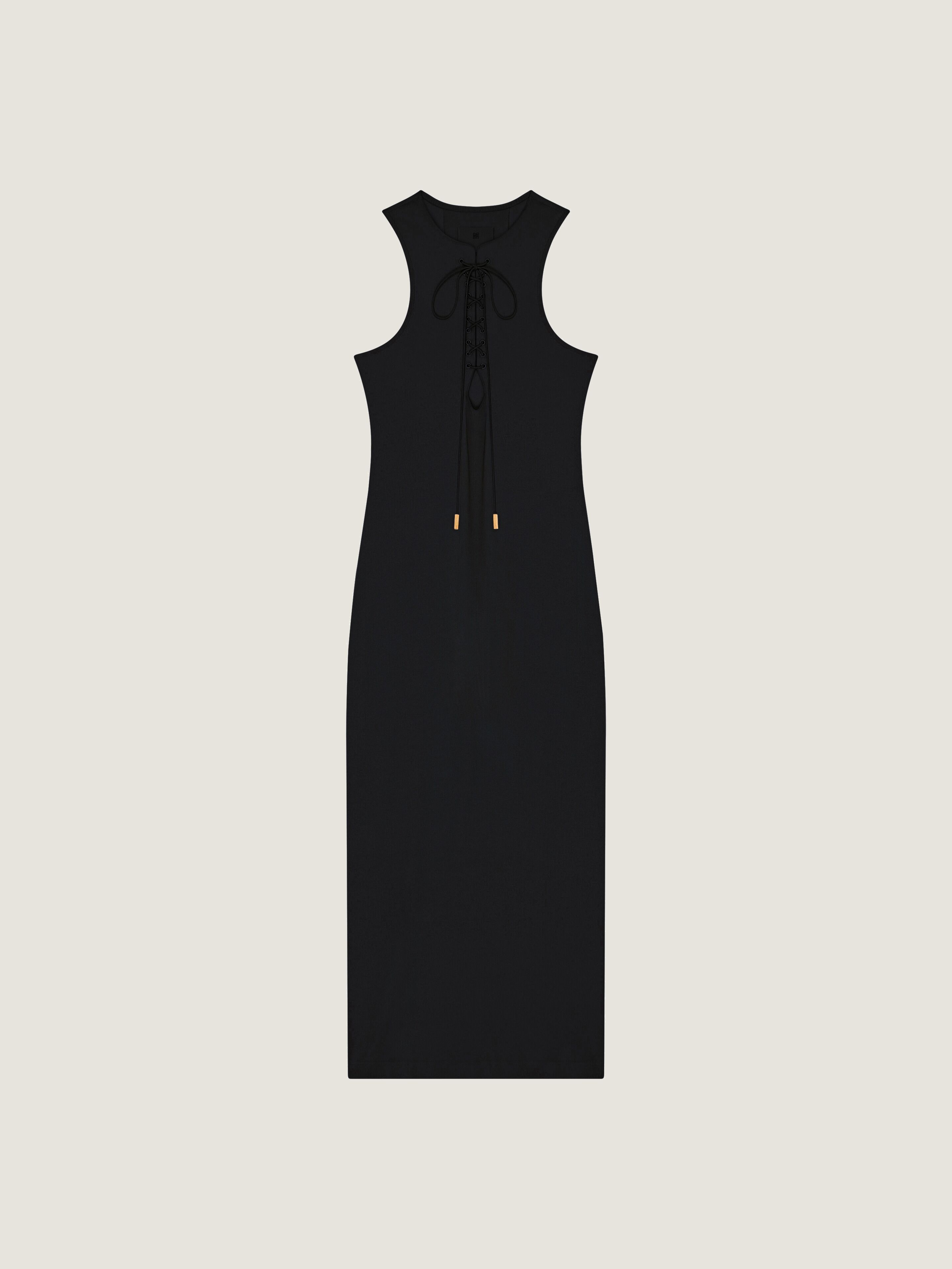 Tank dress in cotton with laces